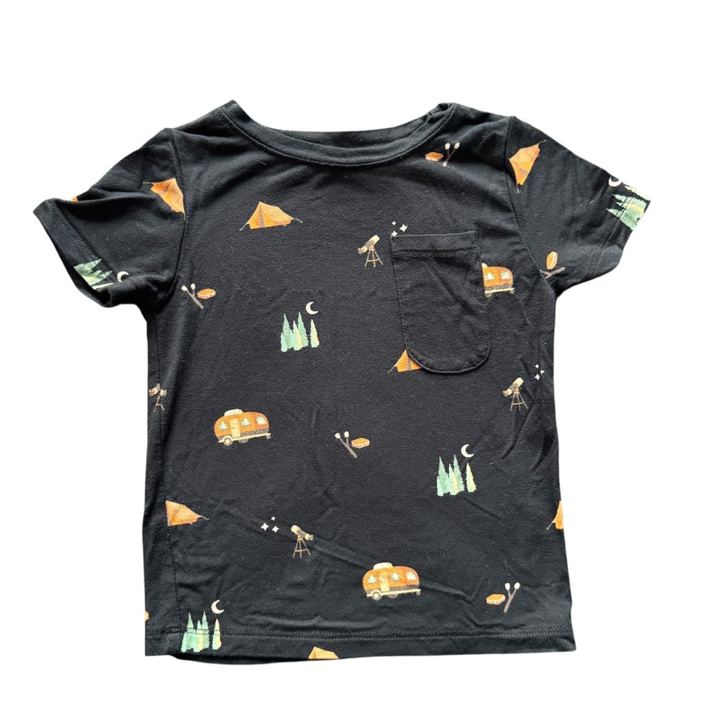 Kyte Baby Set of 3 Bamboo T-Shirts Fish Camping Prints Size 12-18 Months - Picture 5 of 8